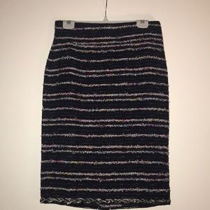 J. Crew Tweed Multi-Color Skirt